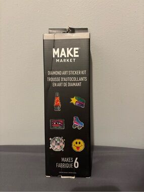 MAKE Market Kids Black Diamond Art Sticker Kit - Rainbow Accents